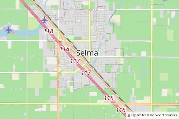 Mapa Selma