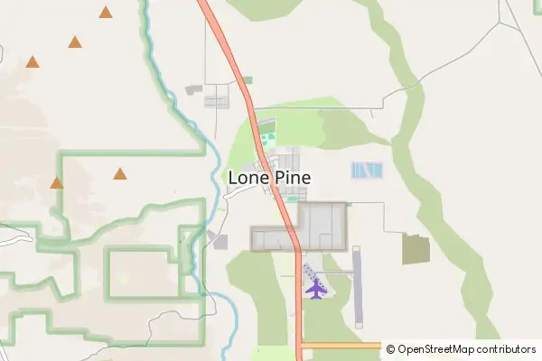 Mapa Lone Pine