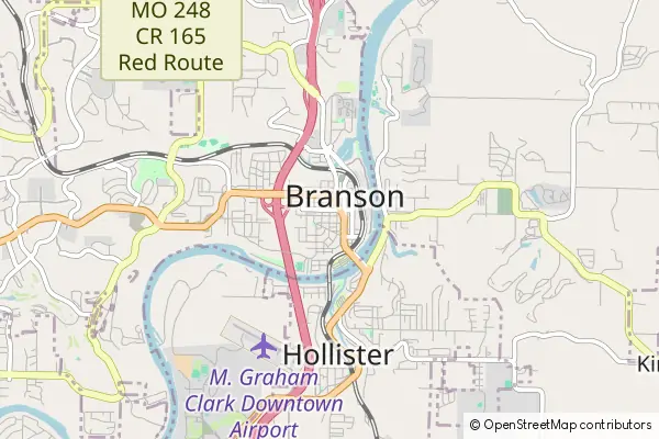 Mapa Branson