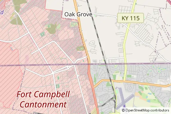 Mapa Fort Campbell