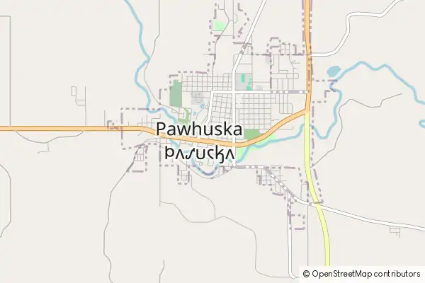 Mapa Pawhuska