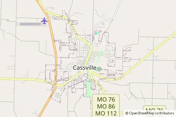 Mapa Cassville