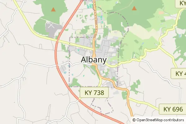 Mapa Albany