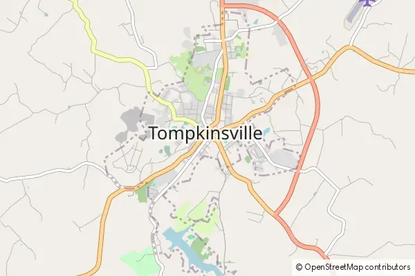 Mapa Tompkinsville