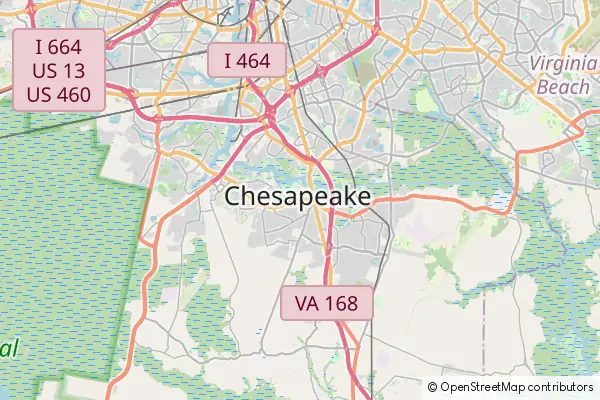 Mapa Chesapeake