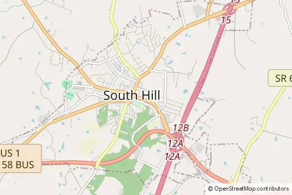 Mapa South Hill