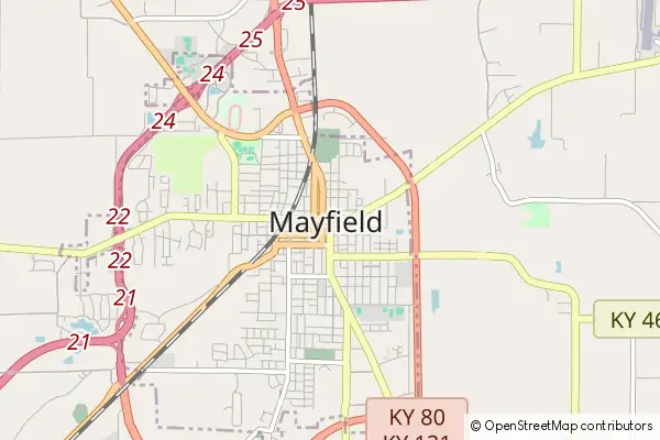 Mapa Mayfield