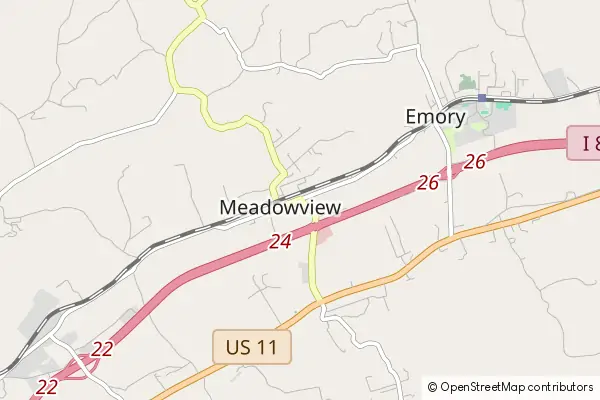 Mapa Meadowview