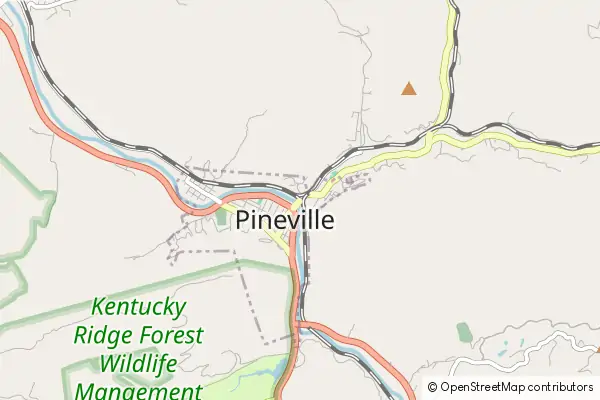 Mapa Pineville