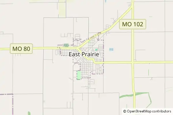 Mapa East Prairie