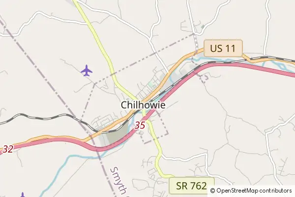 Mapa Chilhowie