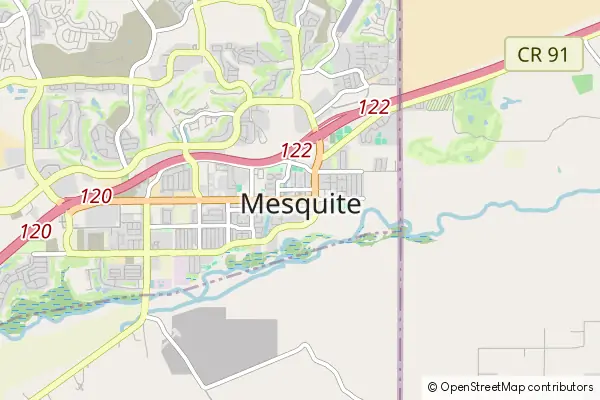 Mapa Mesquite