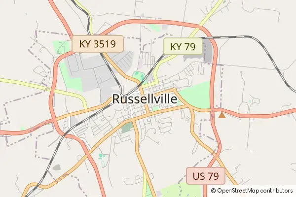 Mapa Russellville