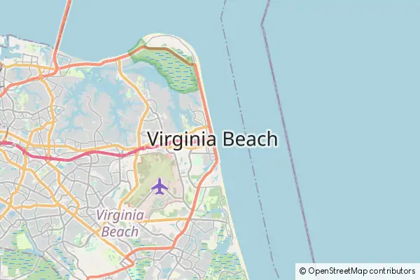 Mapa Virginia Beach