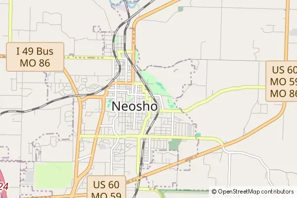 Mapa Neosho