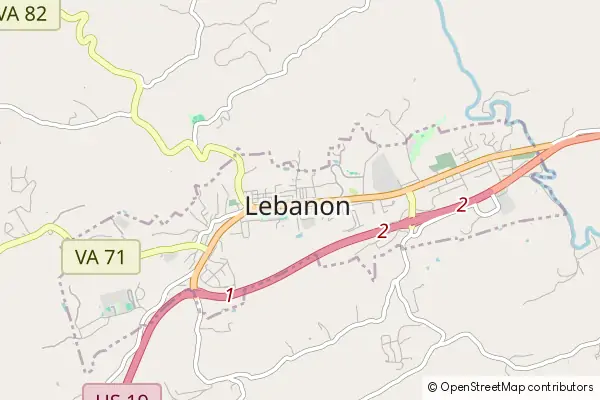 Mapa Lebanon