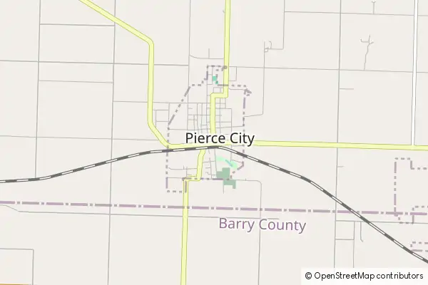 Mapa Pierce City