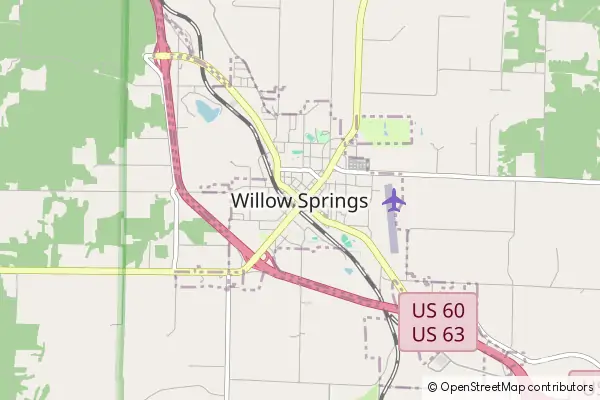 Mapa Willow Springs