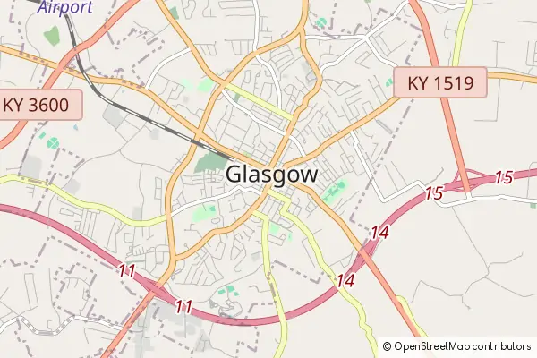 Mapa Glasgow