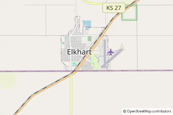 Mapa Elkhart