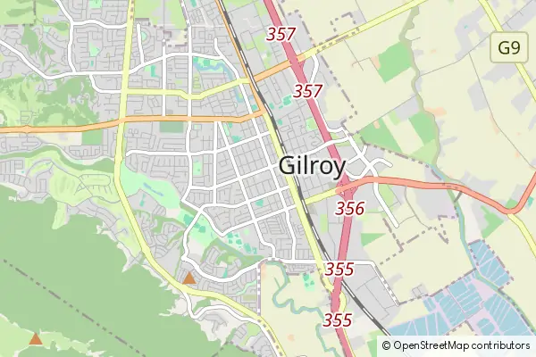 Mapa Gilroy