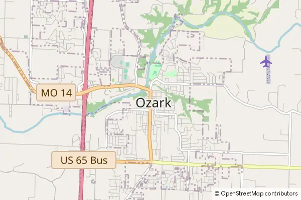 Mapa Ozark