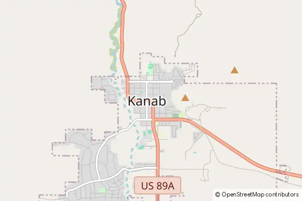 Mapa Kanab