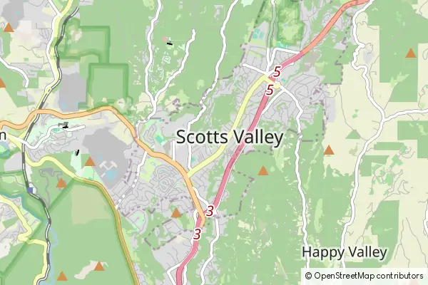 Mapa Scotts Valley