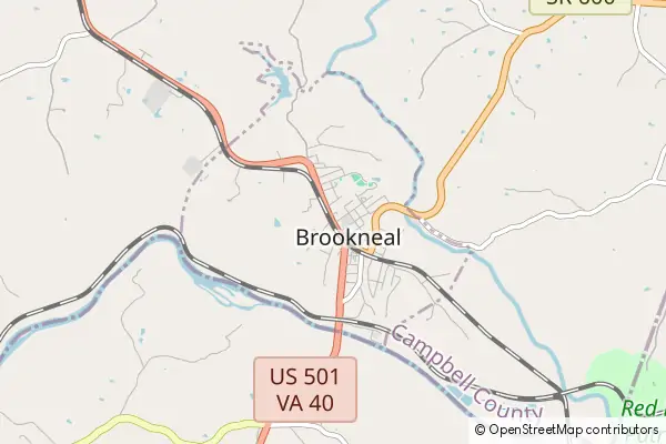 Mapa Brookneal