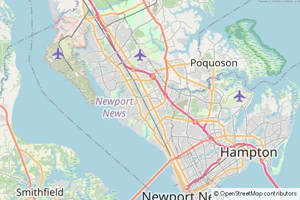 Mapa Newport News