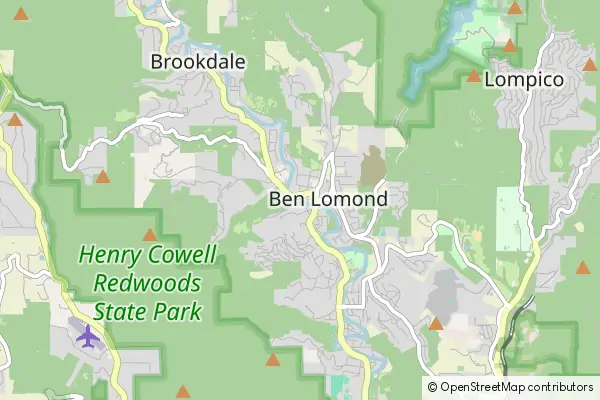 Mapa Ben Lomond