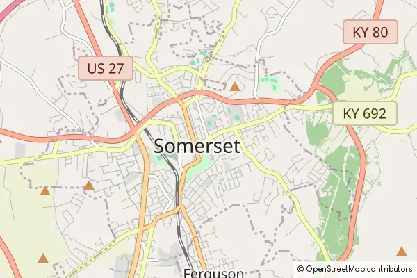 Mapa Somerset