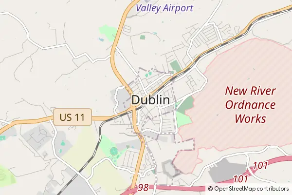 Mapa Dublin