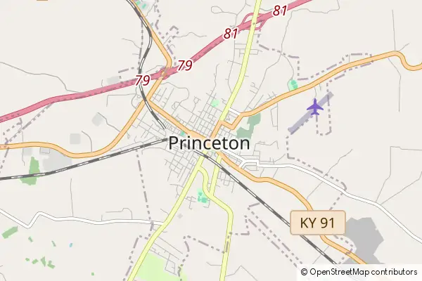 Mapa Princeton