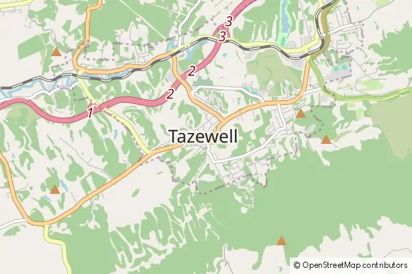 Mapa Tazewell