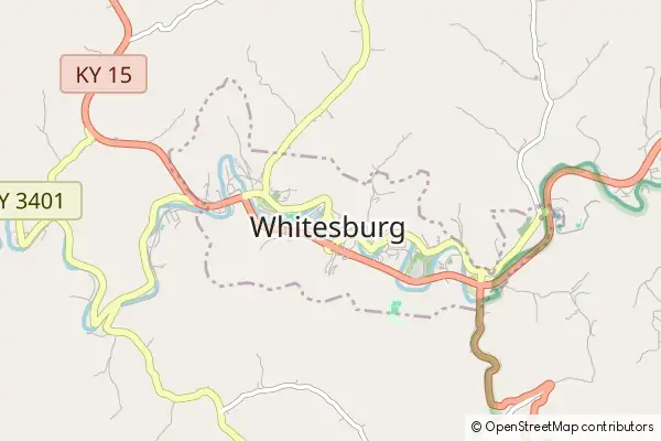 Mapa Whitesburg