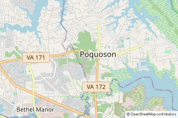 Mapa Poquoson