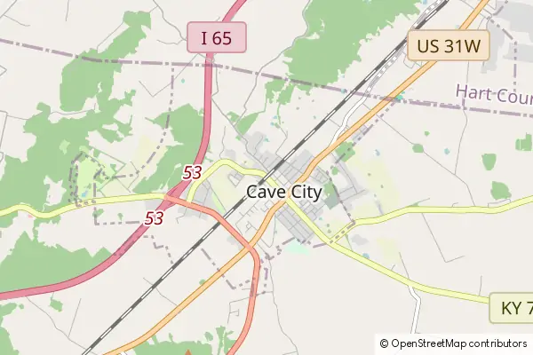 Mapa Cave City