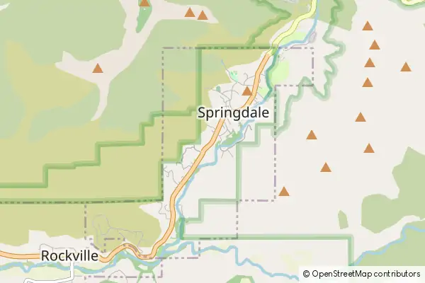 Mapa Springdale