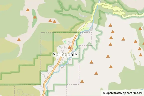 Mapa Park Narodowy Zion