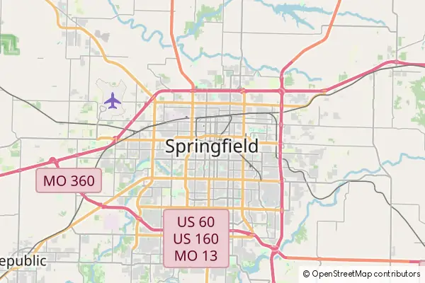 Mapa Springfield