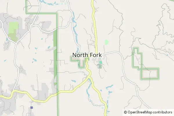 Mapa North Fork