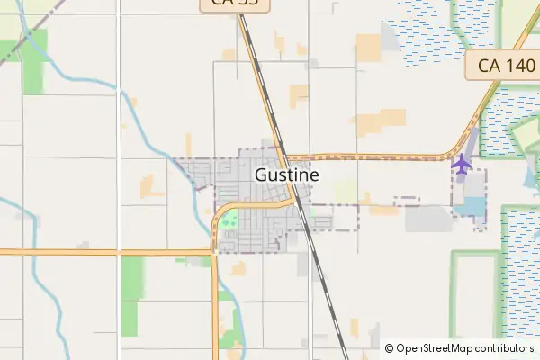 Mapa Gustine