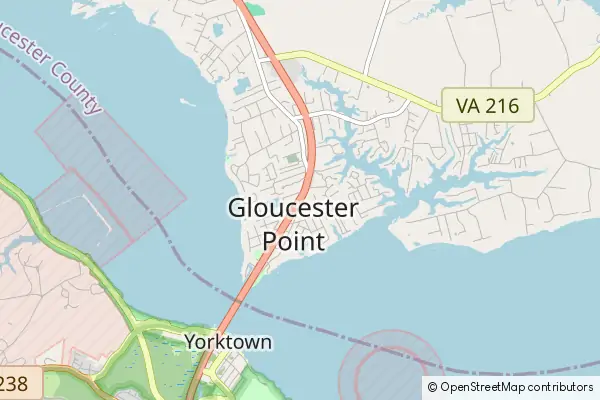 Mapa Gloucester Point