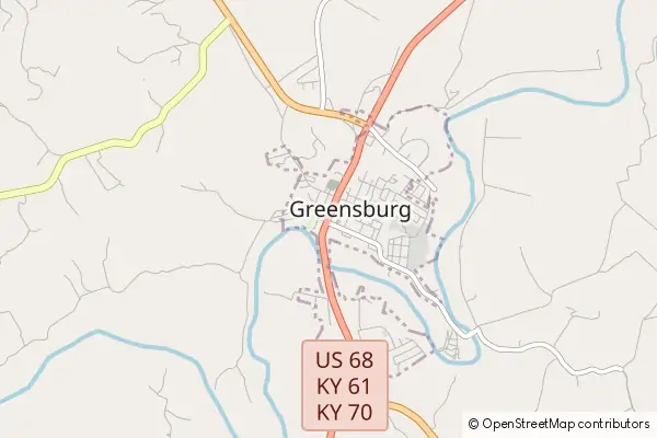 Mapa Greensburg