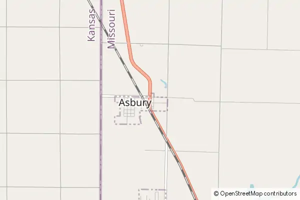 Mapa Asbury