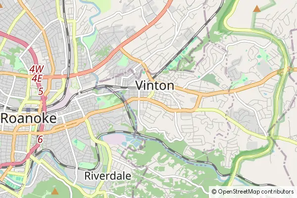 Mapa Vinton