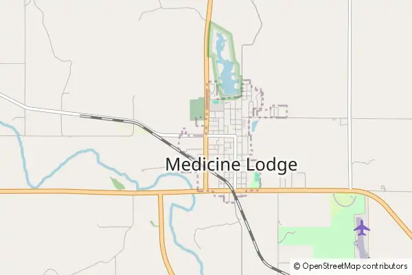 Mapa Medicine Lodge