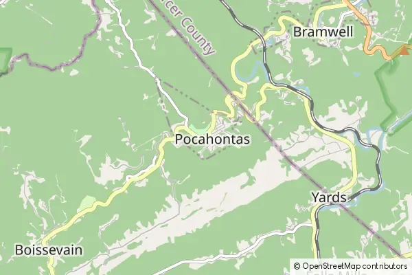 Mapa Pocahontas