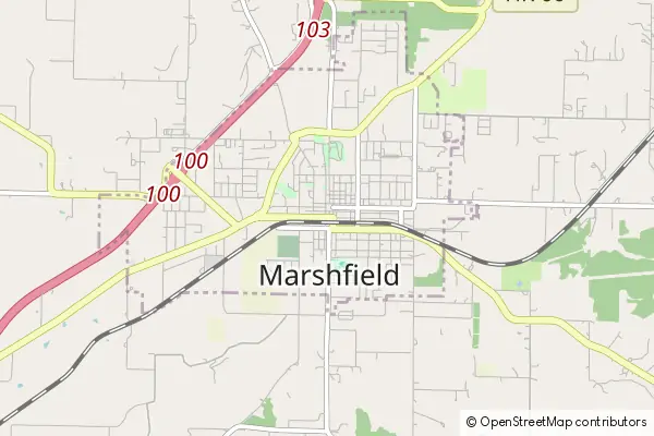 Mapa Marshfield